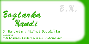 boglarka mandi business card